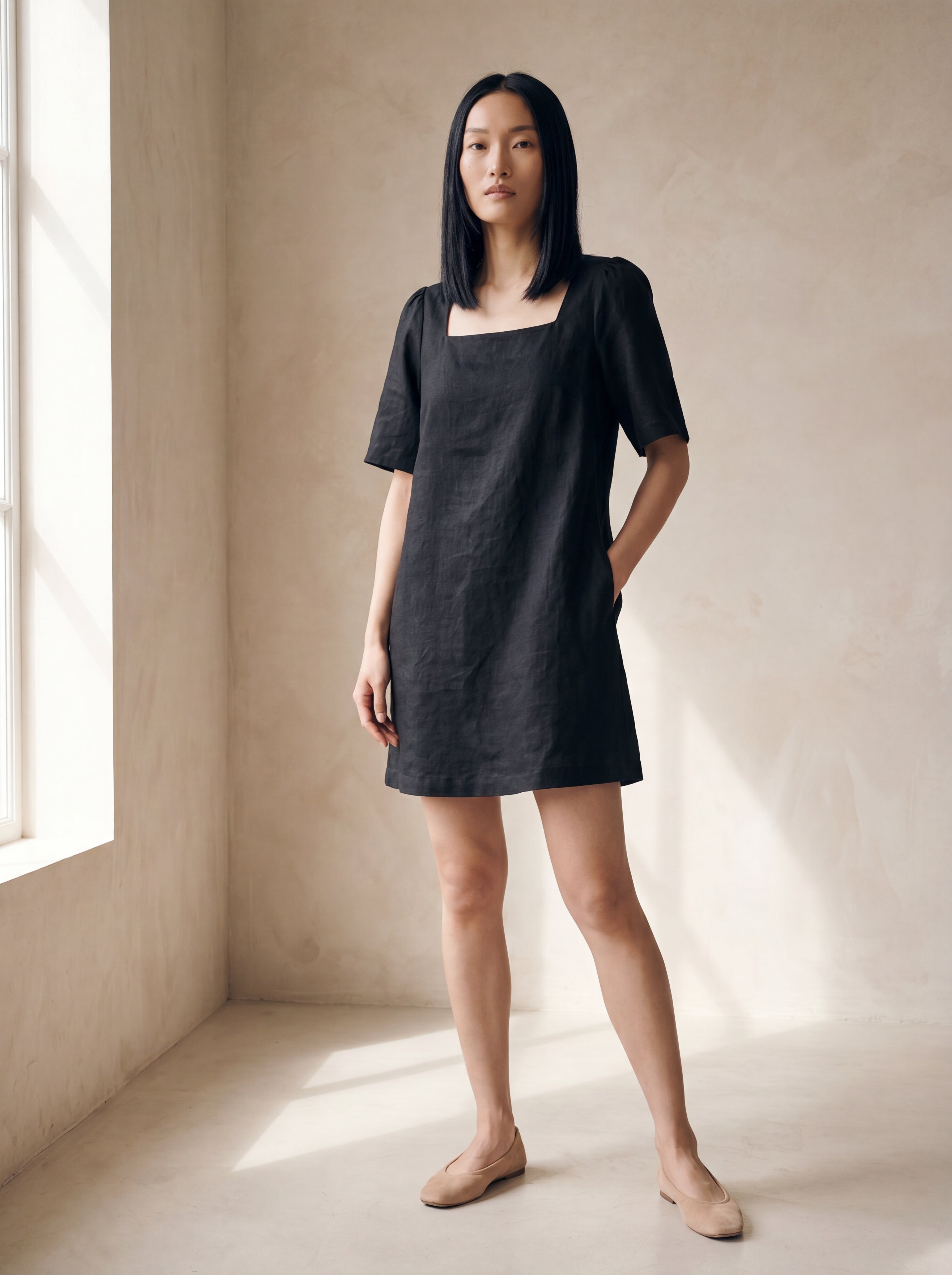 Vestido Lia Preto — Frente 02 #Cor_Preto