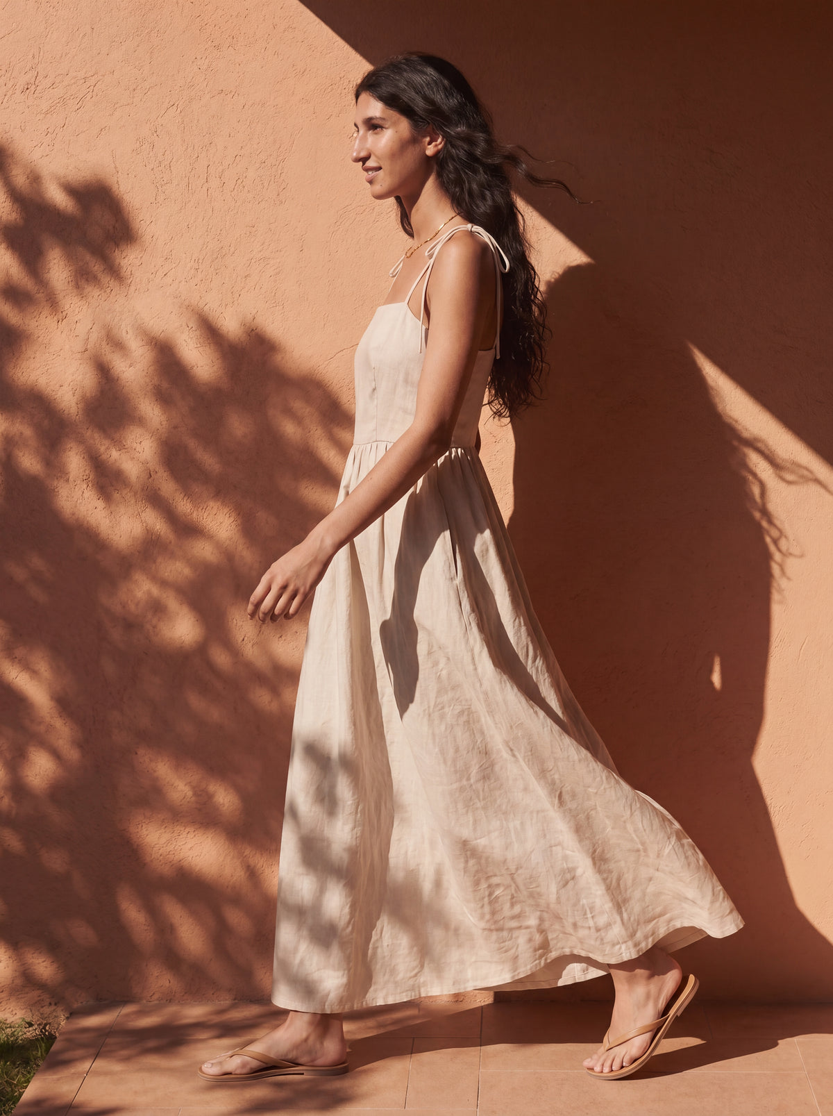 Vestido Dália Longo Linho Puro