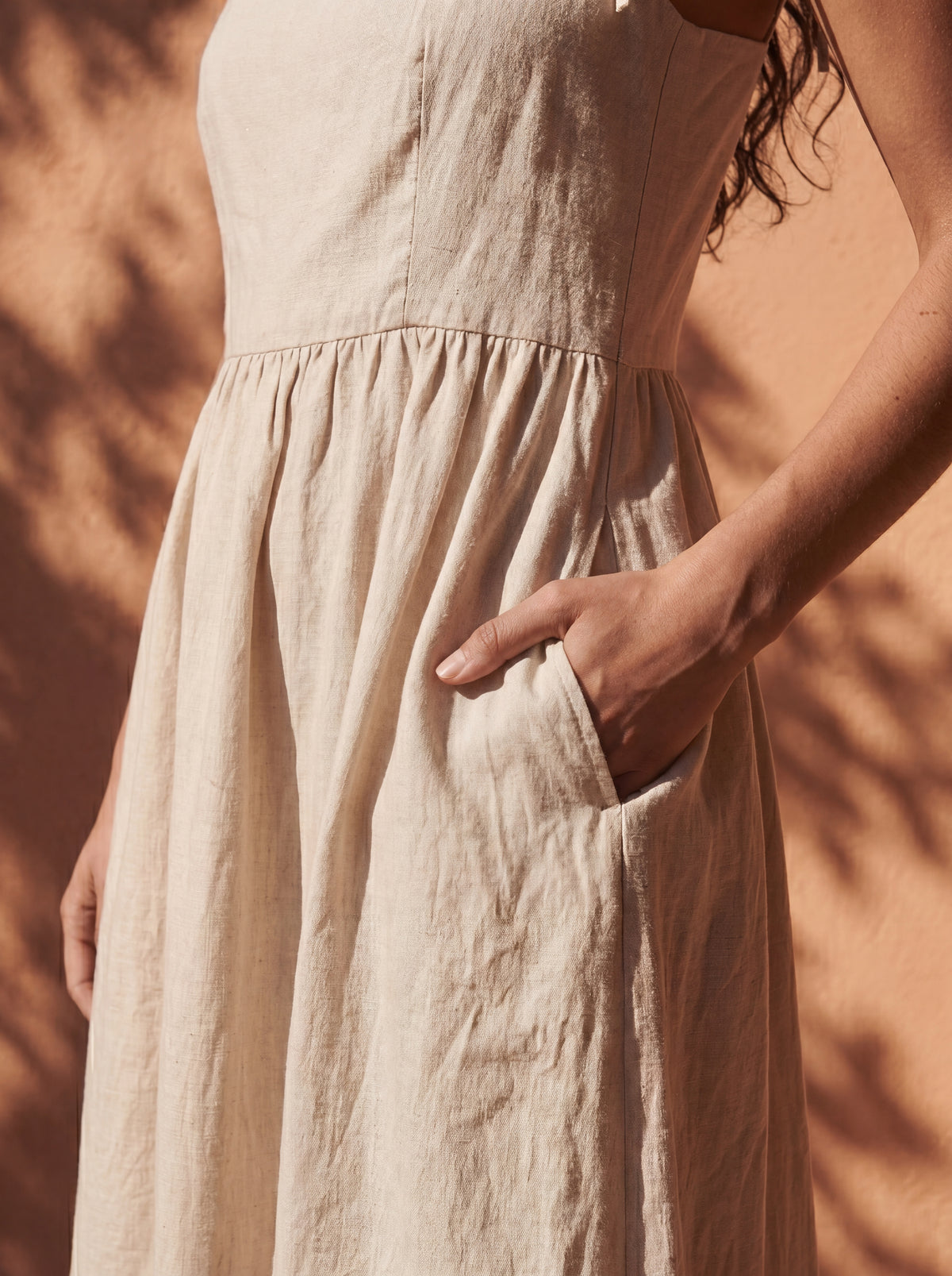 Vestido Dália Longo Linho Puro