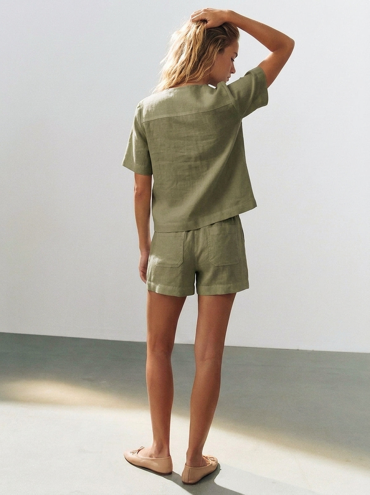 Blusa Laços Frontais Verde Militar — Estúdio Costas