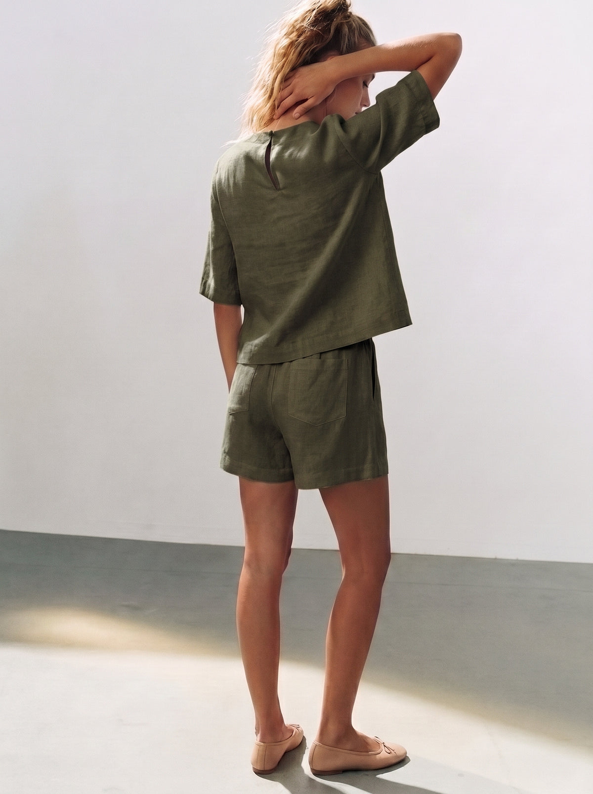 Blusa Mayra Verde Militar — Estúdio Costas