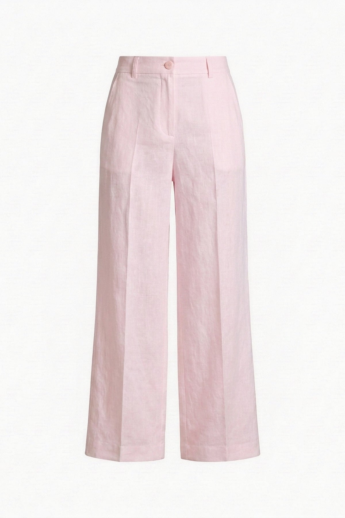 Conjunto Camisa Edi e Calça Camila Linho Puro · 2 peças Rosa Bebê — Peça #Cor_Rosa Bebê