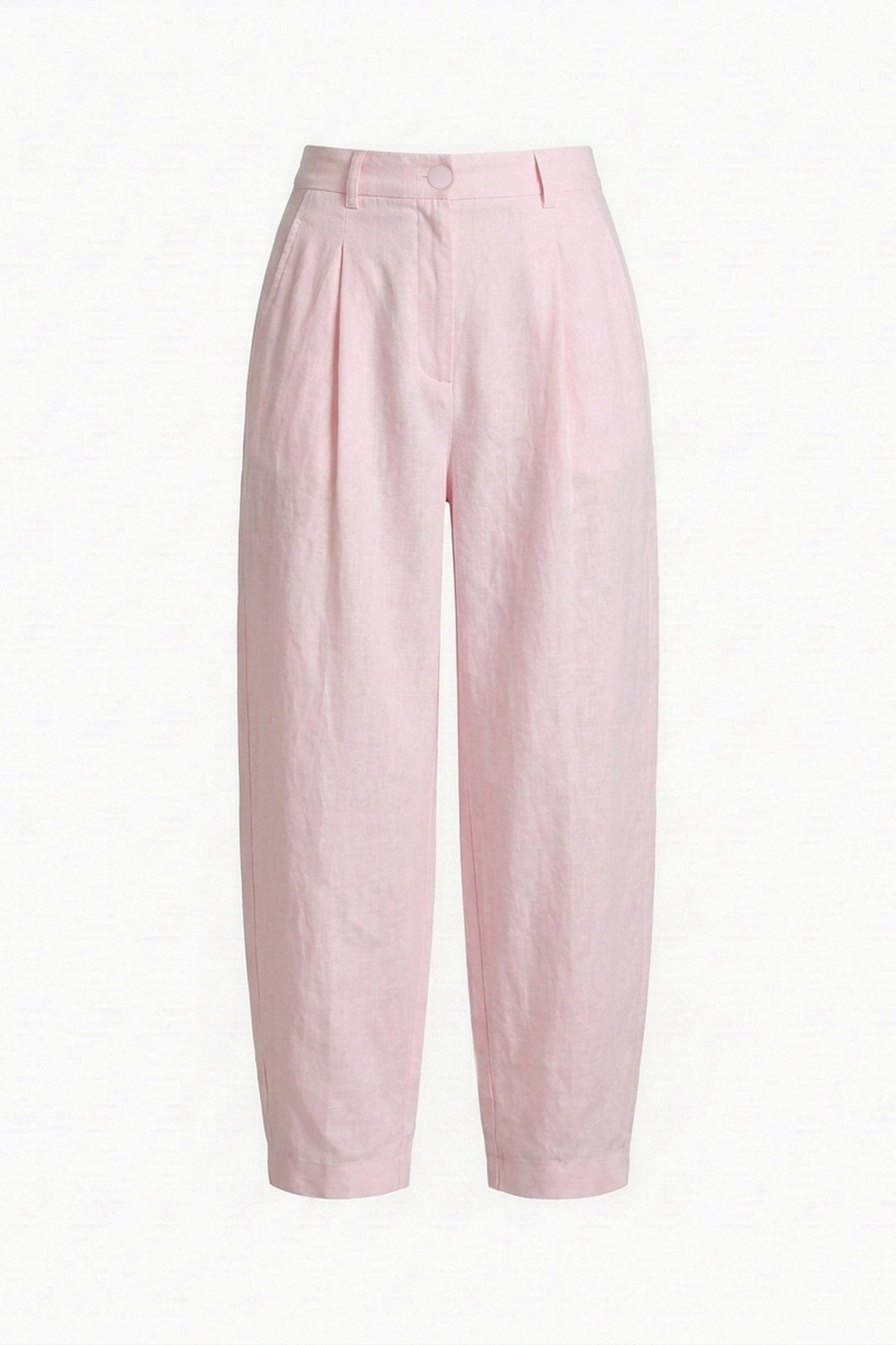 Calça Íris Linho Puro Rosa Bebê — Peça