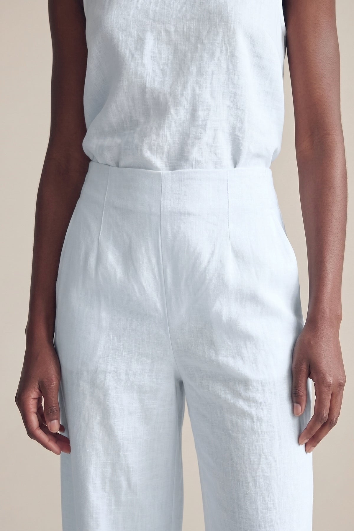 Calça Marina Linho Puro Azul Bebê — Detalhe #Cor_Azul Bebê