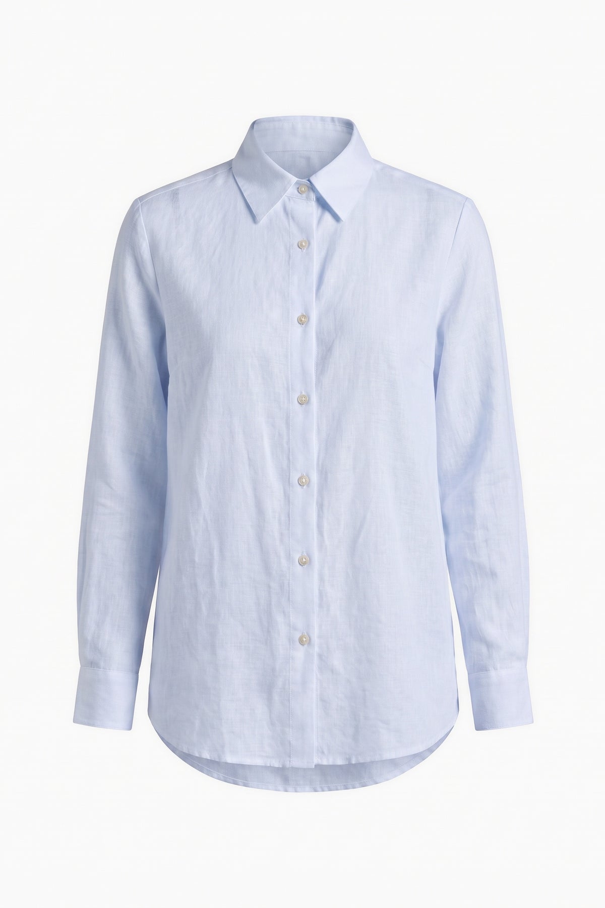 Camisa Edi Linho Puro Azul Bebê — Peça