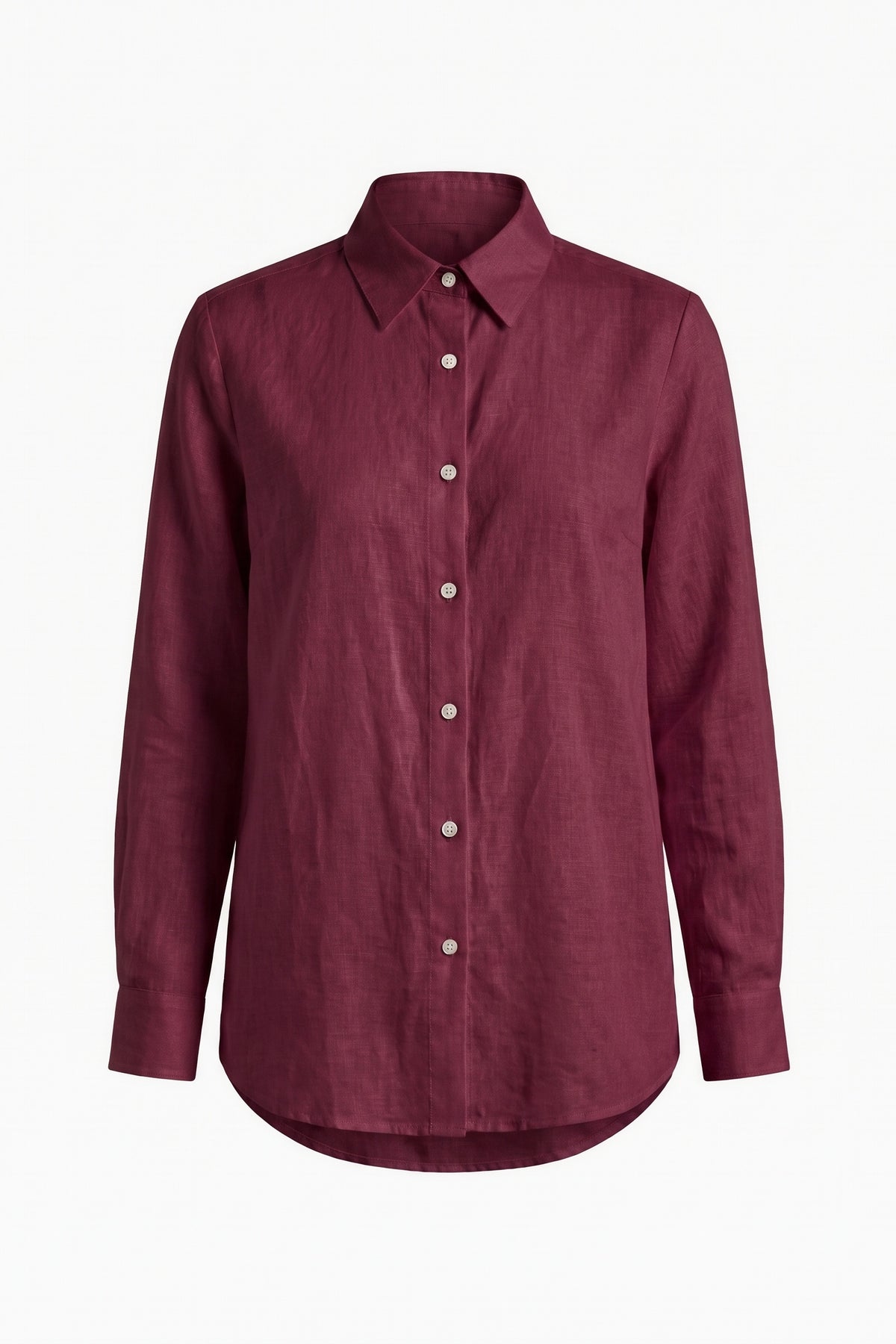Camisa Edi Linho Puro Marsala — Peça
