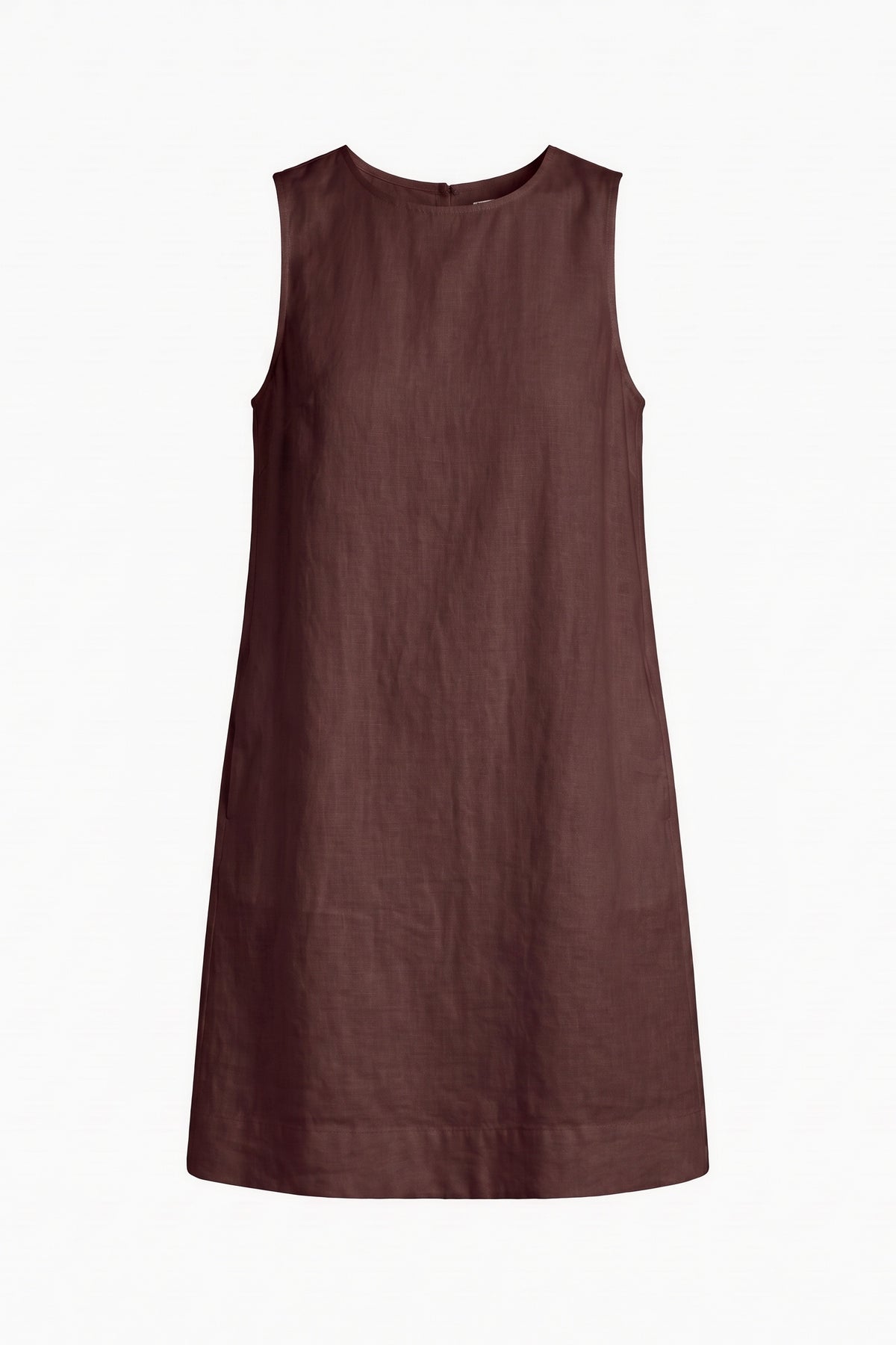 Vestido Alice Linho Puro Chocolate — Peça