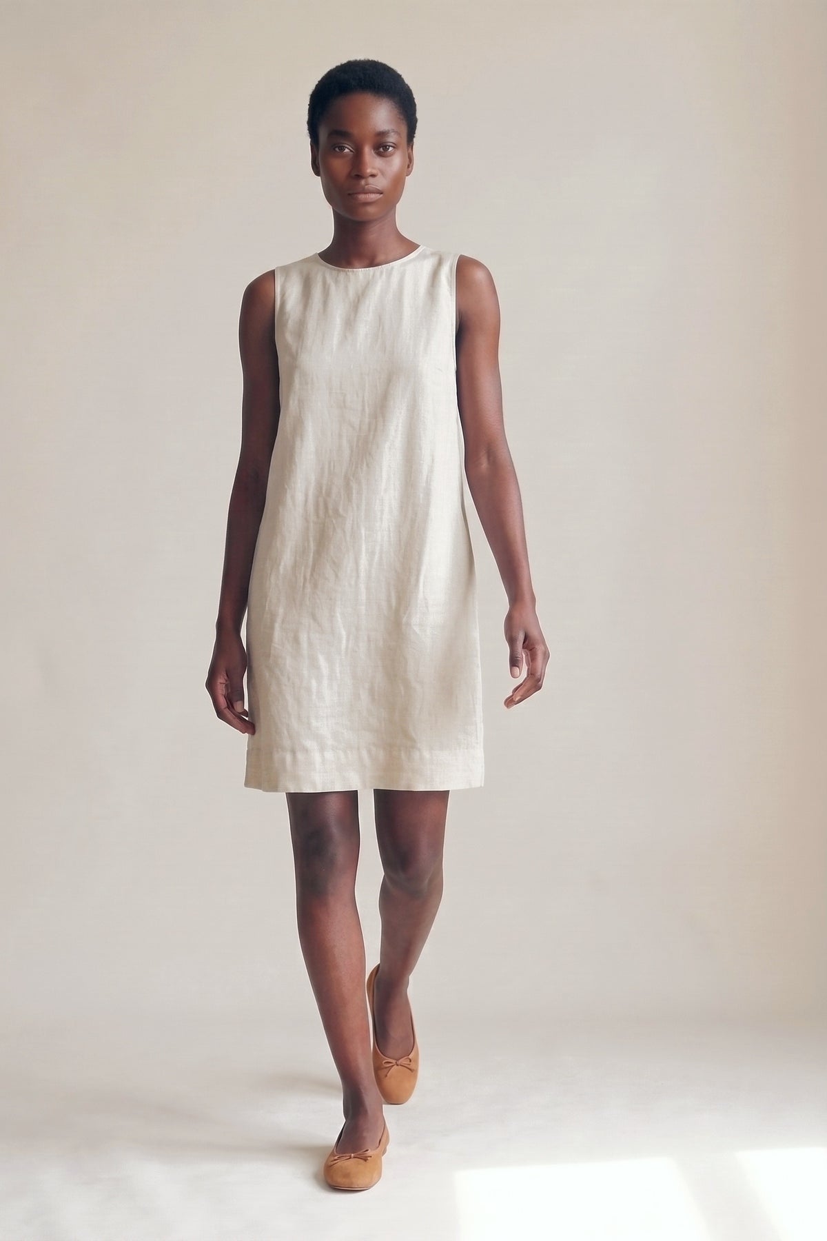 Vestido Alice Linho Puro Cru — Andando