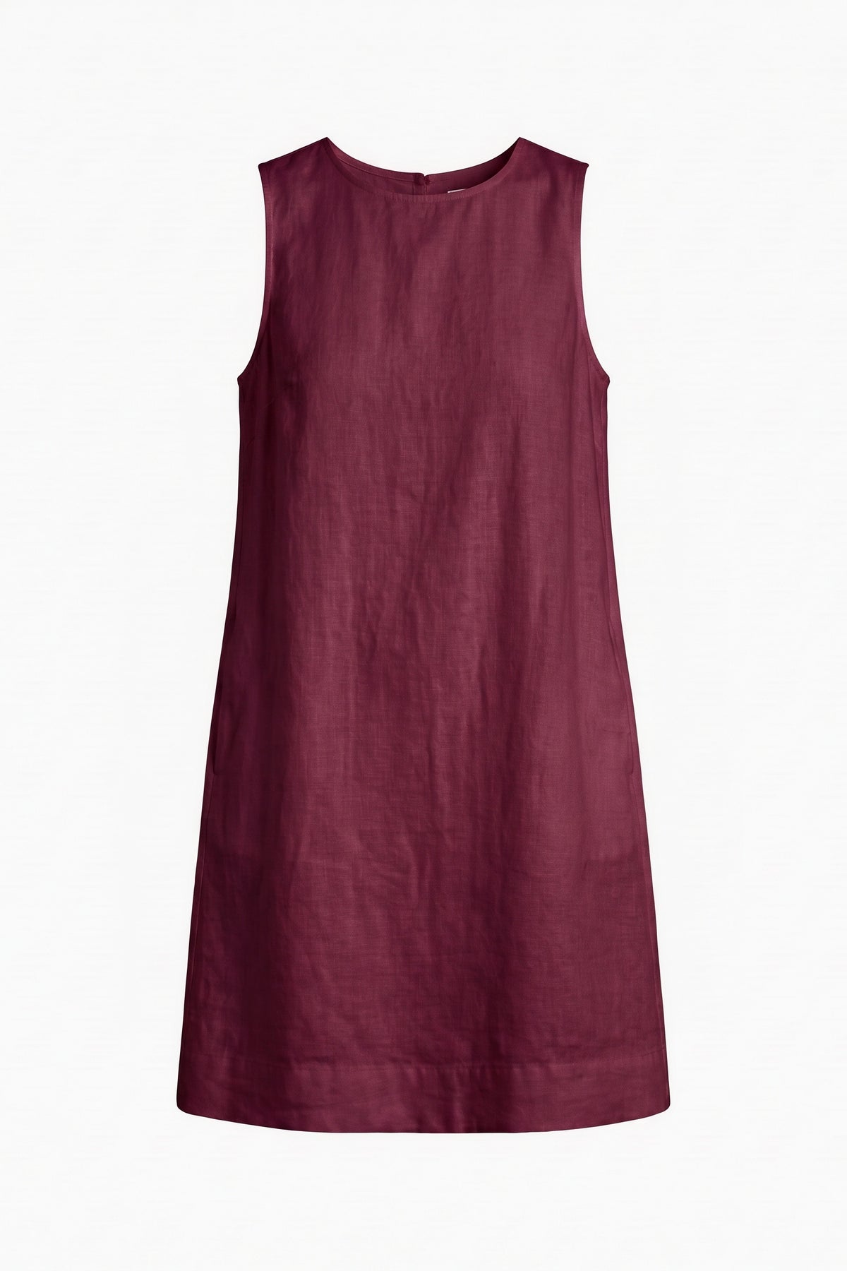 Vestido Alice Linho Puro Marsala — Peça