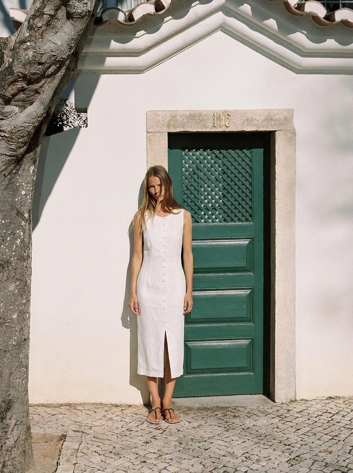 Vestido Midi Carol Branco — Rua Ampla