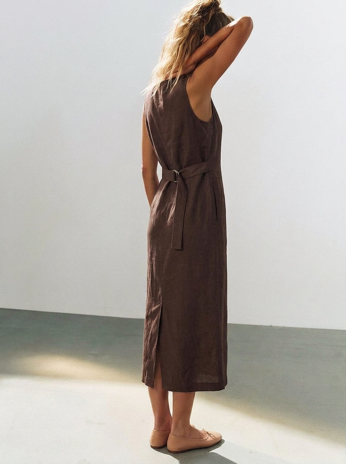 Vestido Midi Carol Chocolate — Estúdio Costas