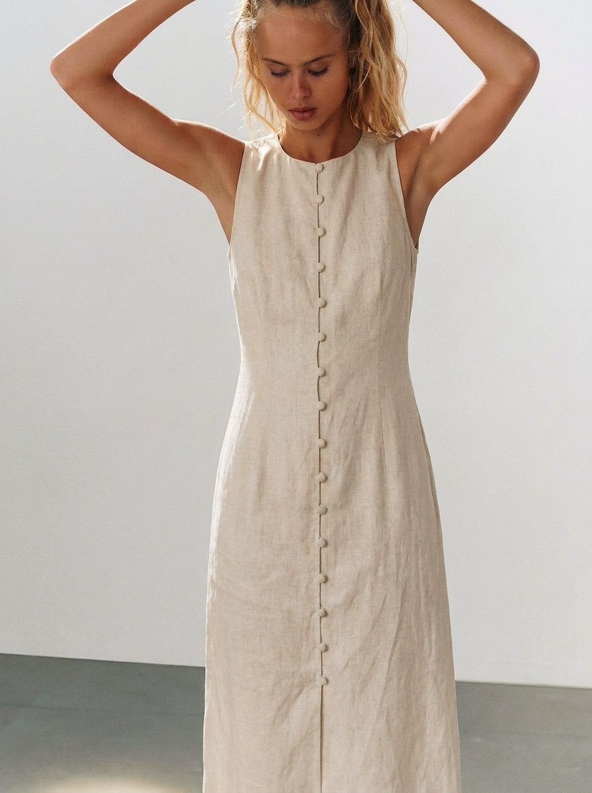 Vestido Midi Carol Cru — Estúdio Close