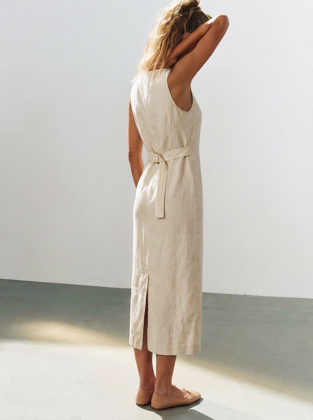 Vestido Midi Carol Cru — Estúdio Costas