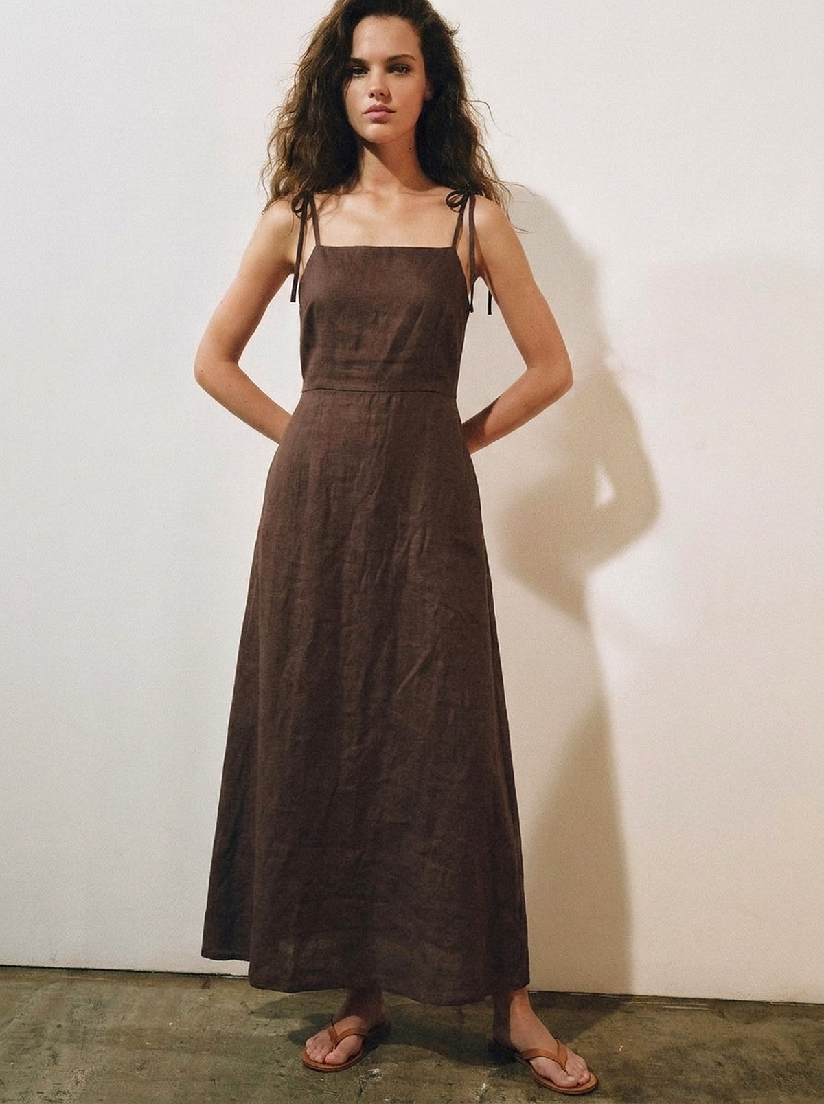 Vestido Dália Chocolate — Estúdio Frente