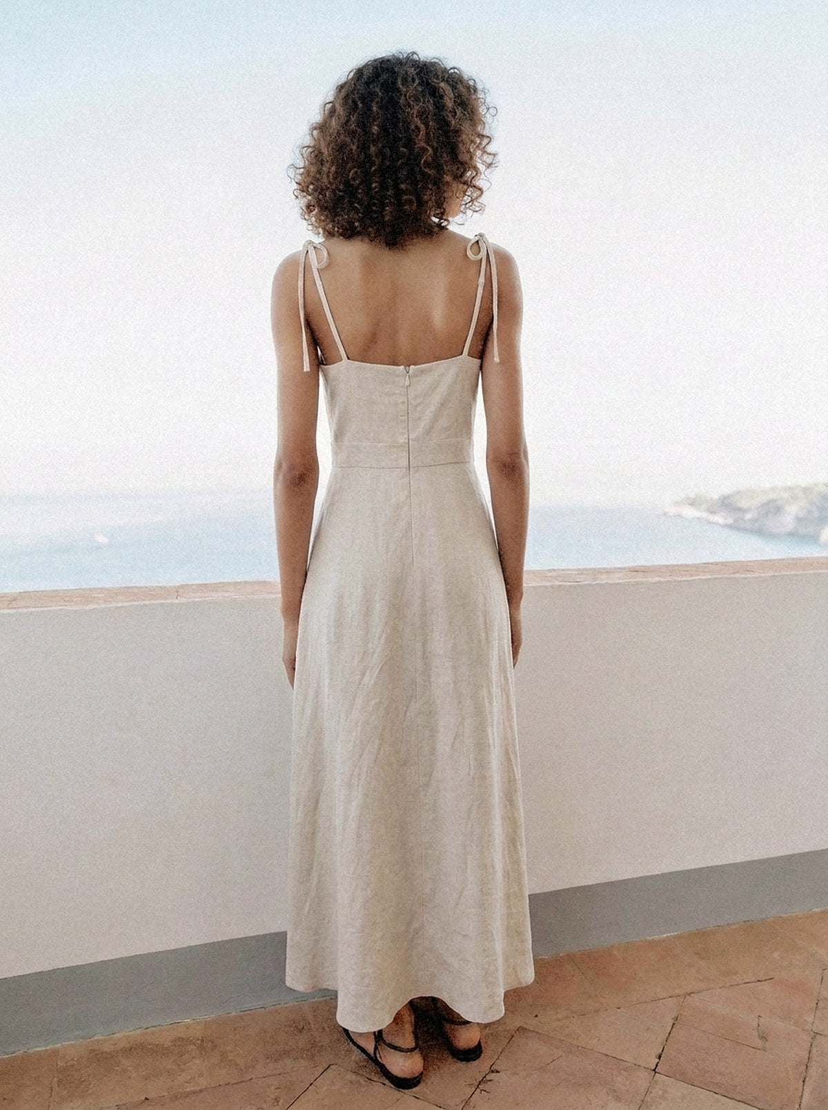 Vestido Dália Cru — Rua Costas
