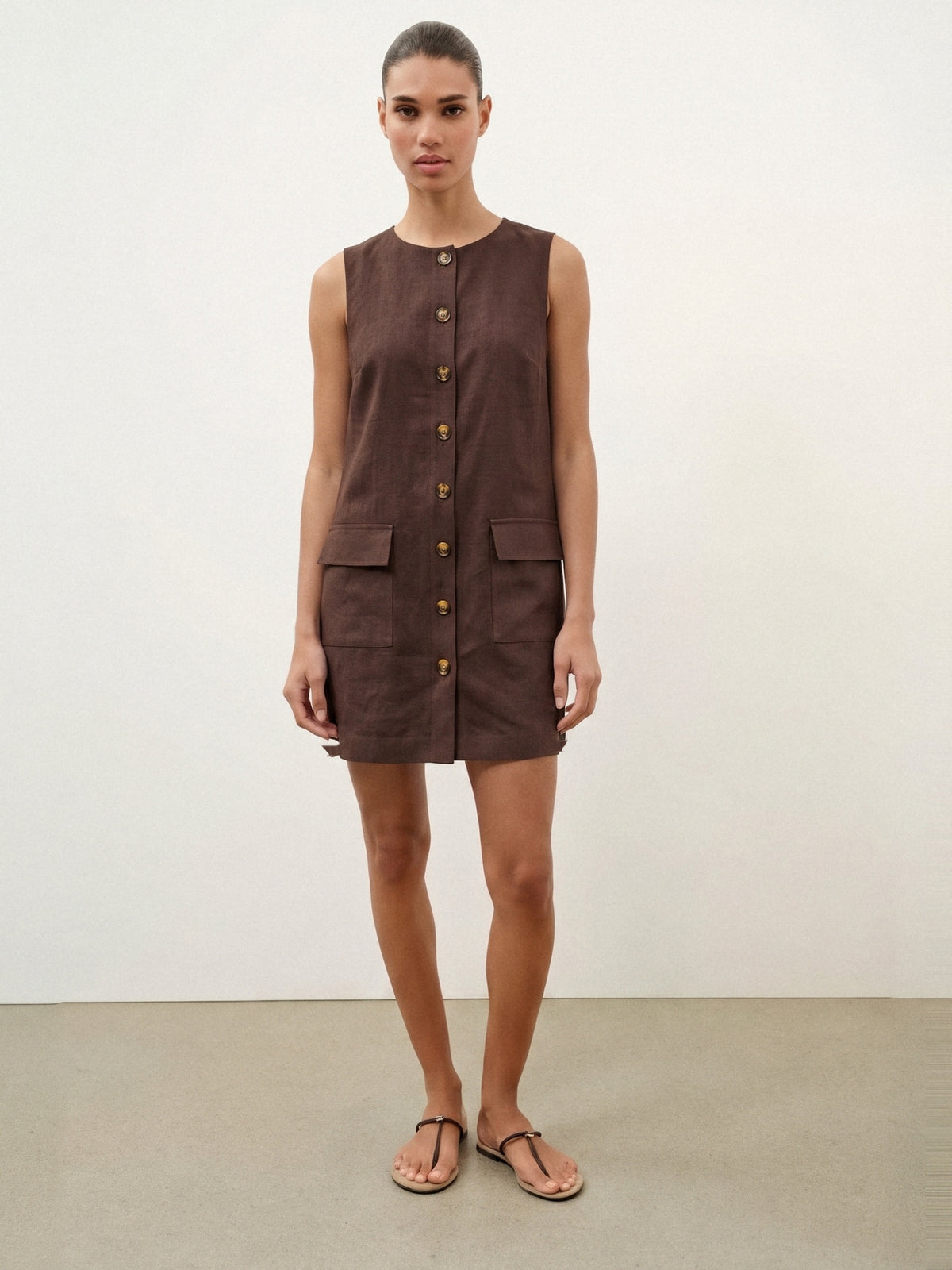 Vestido Dora Chocolate — Estúdio Frente