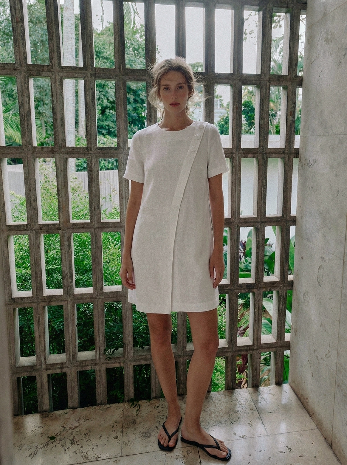 Vestido Júlia Branco — Jardim Inteira