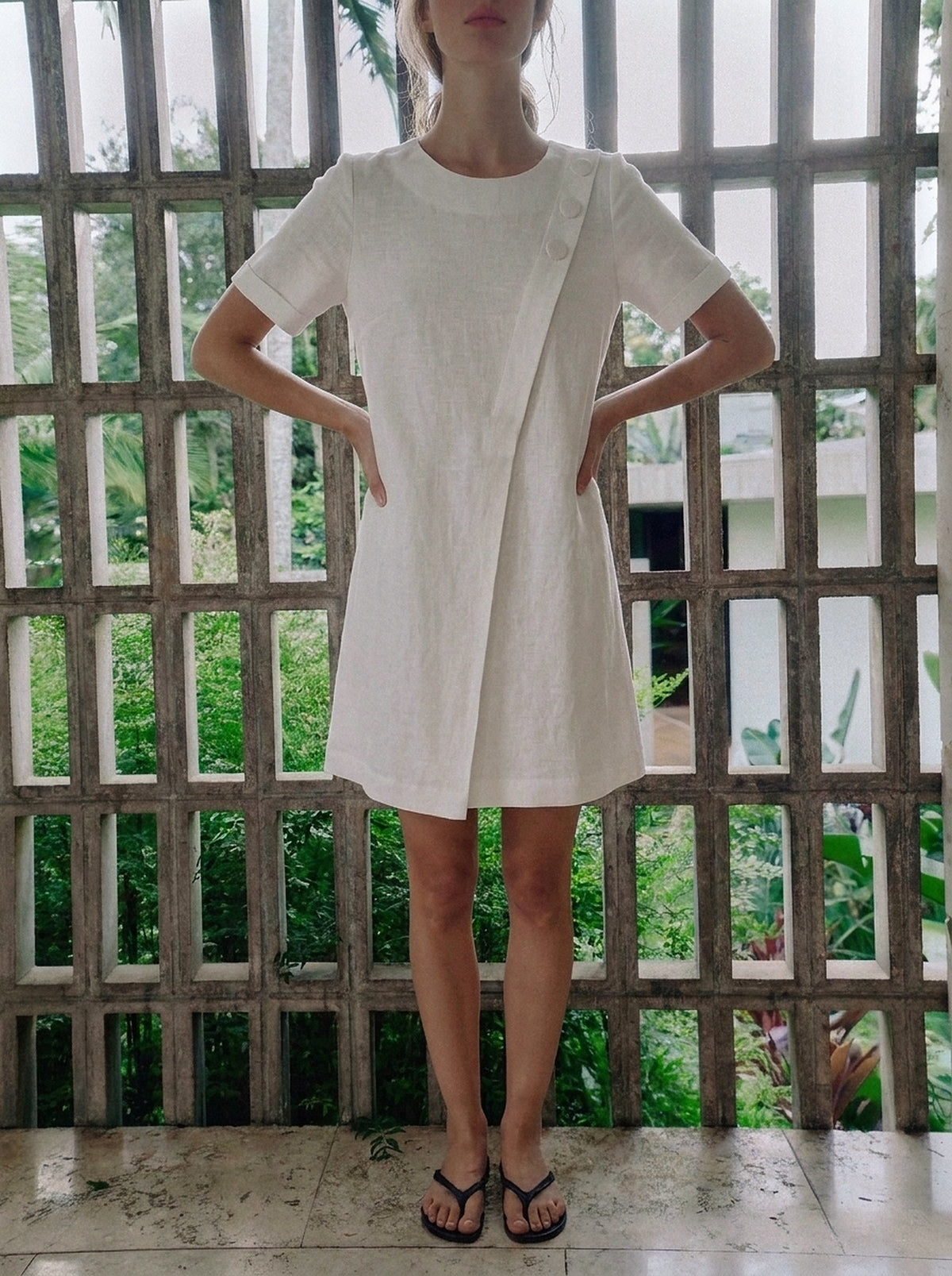 Vestido Júlia Branco — Jardim Cintura