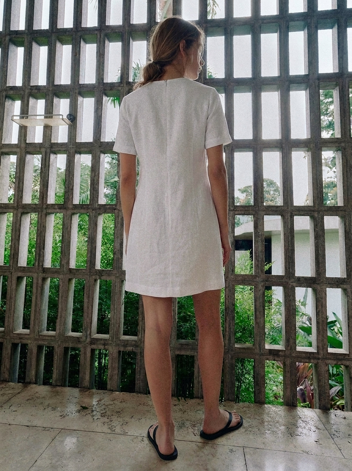 Vestido Júlia Branco — Jardim Costas