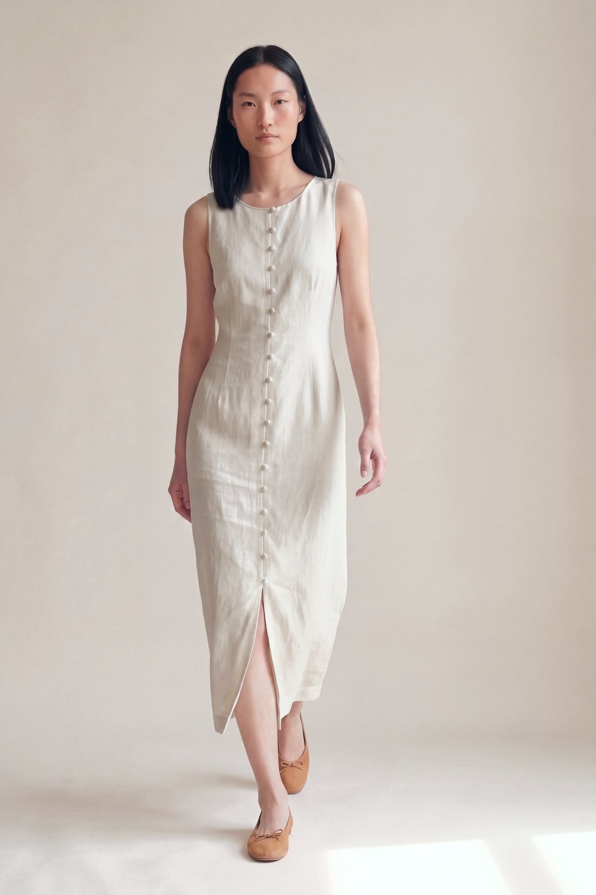 Vestido Midi Carol Cru — Andando