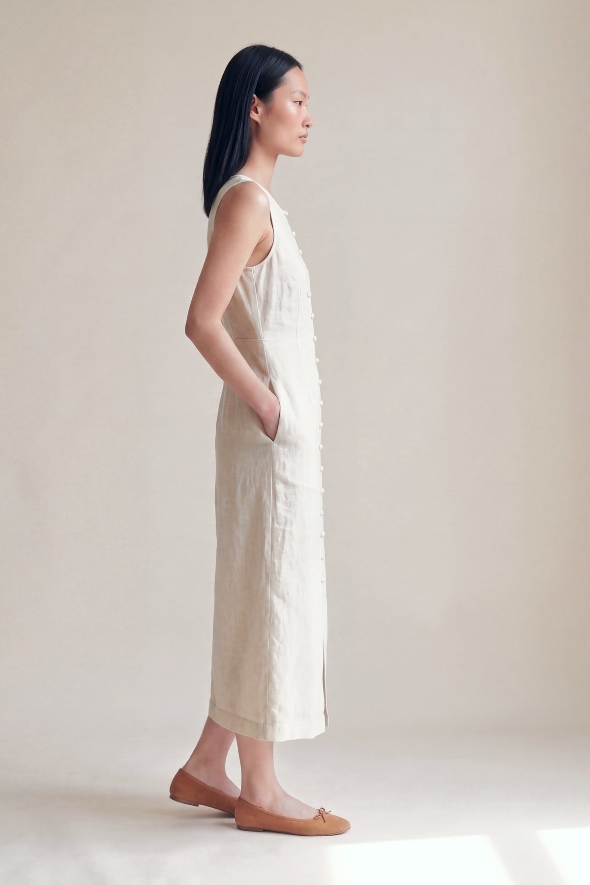 Vestido Midi Carol Cru — Perfil