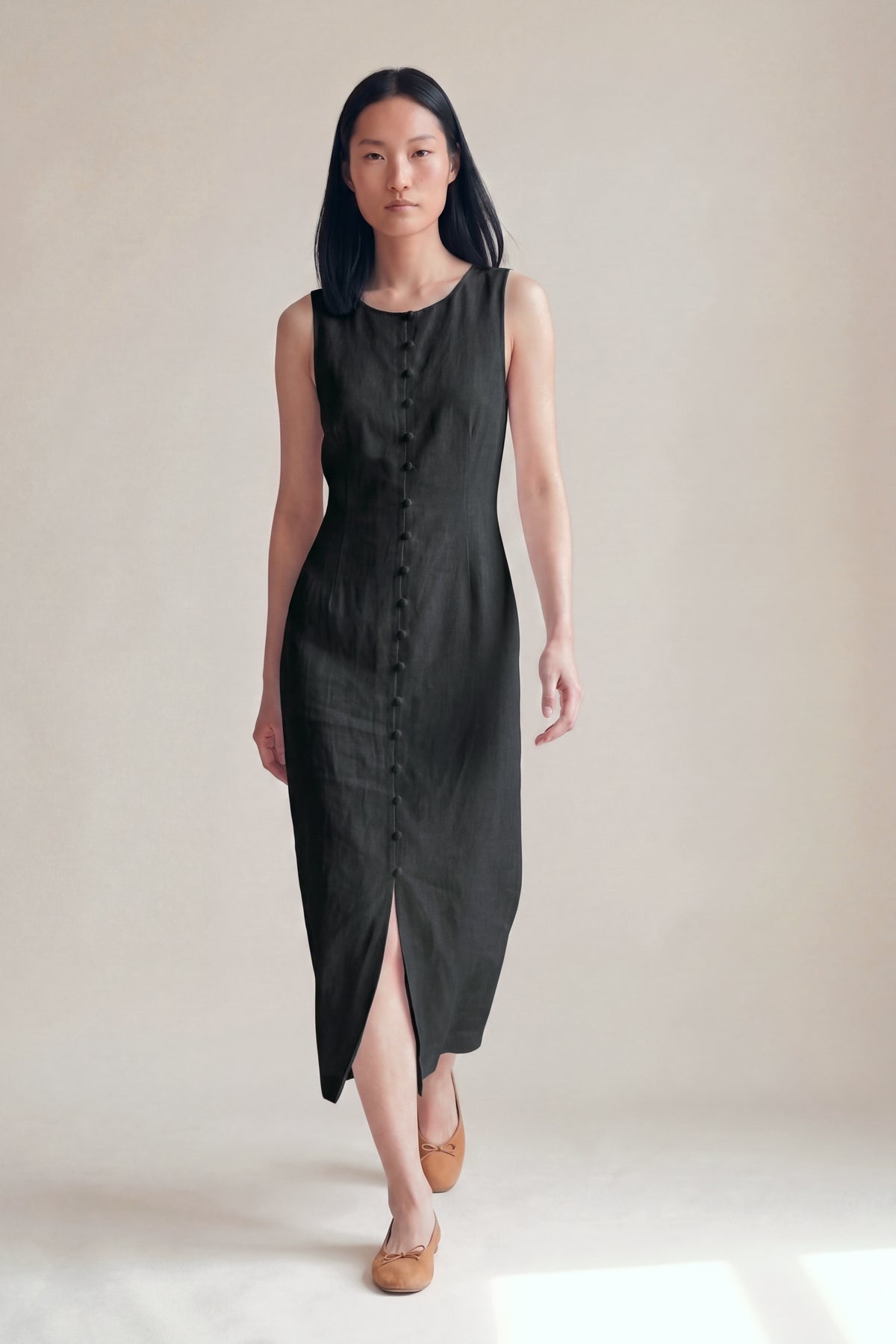 Vestido Midi Carol Preto — Andando